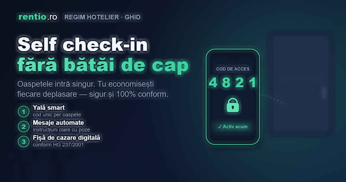Self check-in apartament: ghid complet
